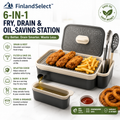 finlandselectvip™ 6-in-1 Fry, Drain & Oil-Saving Station