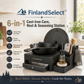 finlandselectvip™ 6-in-1 Cast-Iron Care, Rest & Seasoning Station