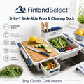 finlandselectvip™ 5-in-1 Sink-Side Prep & Cleanup Dock